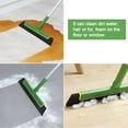 thumbnail image 4 of Yocada Floor Squeegee Broom with 51" Adjustable Iron Pole for Bathroom Shower Glass Tile Floor Green, 4 of 6