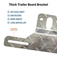 thumbnail image 4 of MODANU 2 Pack Trailer License Plate Bracket Holders- Aluminum Car Tag Frame for Truck/RVs/Boats, Universal License Plate Light Mounting Kit with Screw Caps, Silver, 4 of 7