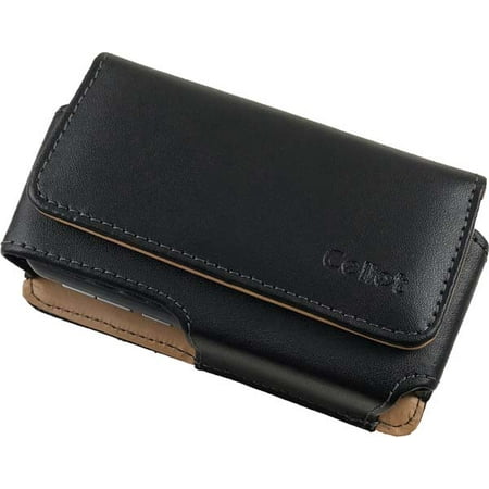 Blackberry Curve Belt Clip - CELLET BLACK LEATHER NOBLE CASE BELT CLIP FOR BLACKBERRY CURVE 8350i, PALM TREO
