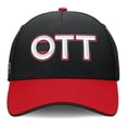 thumbnail image 2 of Men's Fanatics Black/Red Ottawa Senators Authentic Pro Rink Team Code Flex Hat, 2 of 4