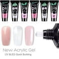 thumbnail image 4 of Pegamento para uñas de 60 ml, gel de construcción rápida, gel de gelatina cristalina, extensión de uñas, constructor de arte de uñas, 4 of 7