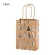 thumbnail image 2 of Bolsa de tela con diseño de copo de nieve navideño | Bolsa de regalo de papel kraft con base plana para fiestas | Empaque para regalos pequeños, dulces y presentes, 2 of 6