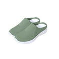 thumbnail image 4 of Hurxie Women's Breathable Mesh Flats Shoes, Soft Loafers Flats, White Slip on Shoes Loafer Green 37, 4 of 6