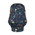 thumbnail image 2 of Haiem Colorful Flowers Baby Nursing Cover & Nursing Poncho - Multi Use Cover for Baby Car Seat Canopy, Stroller Cover, 360°Full Privacy Breastfeeding Coverage, 2 of 9