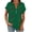 Army Green, variant on Women's Short Sleeve Henley Tops Floral Print Dressy Casual Blouses Summer Trendy Tee Shirts 2026