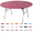 Maroon, variant on Kwik-Covers Round Plastic Table Cover - 60" Round, Bundle of 5, Red