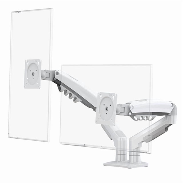 F160 Desktop Spring Monitor Arm 17-27inch Dual Monitor Holder Mount Arm Full Motion Display Stand Loading 2-9 Kgs A