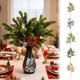 thumbnail image 1 of Simulación de Agujas de Pino Artificiales, Ramas de Pino Falsas, Decoración Navideña de Escritorio, Frutos Rojos Navideños, Agujas de Pino., 1 of 7