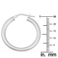 thumbnail image 3 of KoolJewelry Sterling Silver 3x20mm Round High Polish Hoop Earrings, 3 of 4