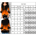 thumbnail image 2 of Autumn Women's Irregular Christmas Print Top Three-quarter Sleeve Button Pleated Top Tee Shirt, 2 of 4