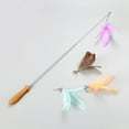 thumbnail image 3 of Cat Teaser Toy Retractable Funny Cat Wand Toy Kitten Play Toy with Replacements, 3 of 8