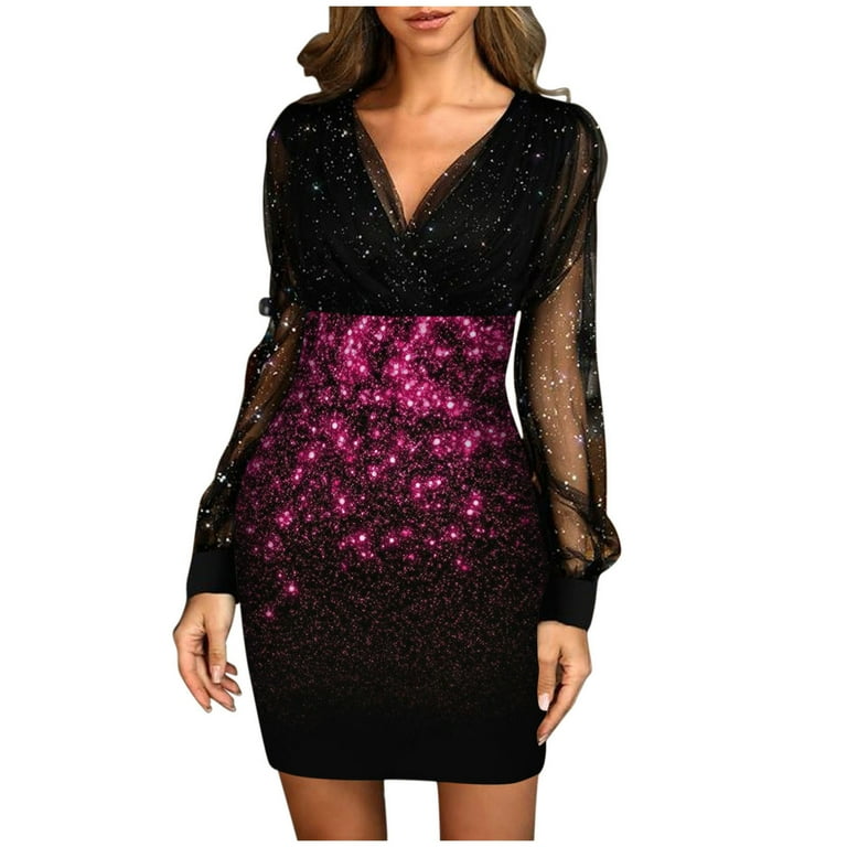 Glittering sequin mesh bodycon mini dress sale