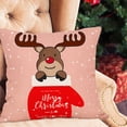thumbnail image 1 of Fiudx Navidad Funda De Almohada Navideña De Lino De Papá Noel, Funda De Cojín Para Sofá Y Coche, Decoración Del Hogar, 1 of 5