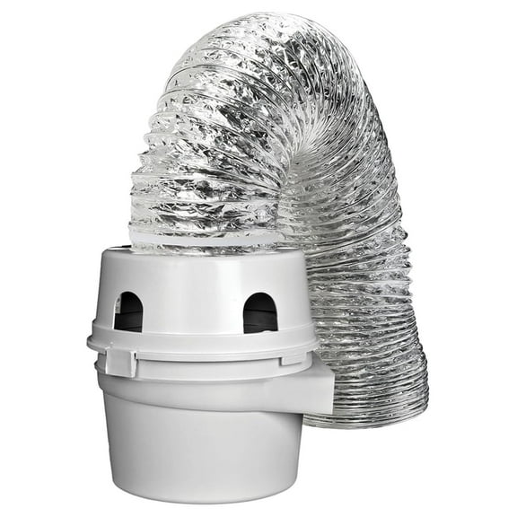 TDIDVKZW Indoor Dryer Vent Kit with 4" x 5' Duct