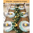 thumbnail image 4 of 15 Inch Round Placemats Set of 4, Ocean Coastal Non Slip Heat Insulation PP Table Mats, Summer Nautical Beach Coral Starfish Washable Place Mats for Kitchen Dining Party Table Decor, 4 of 7