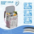 thumbnail image 6 of Tower Pink Cooler Backpack Insulated Waterproof Leak Proof Insulated Cooler Backpack Lightweight Lunch Picnic Camping Backpack Cooler for Men Women, 6 of 6