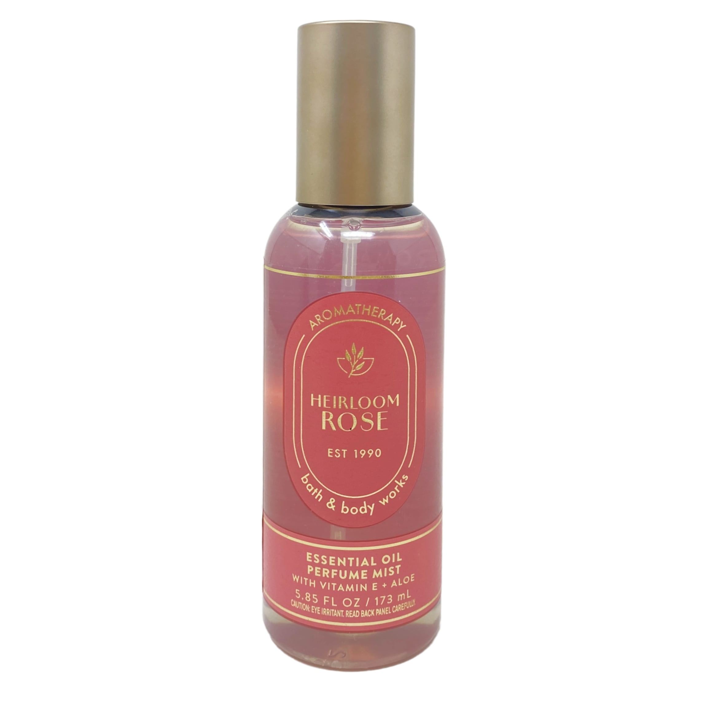 Bath & Body Works Aromatherapy Heirloom Rose Body Wash + Foam Bath and Essential Oil Perfume Mist with a Creamy Rose Bar Soap