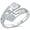 White, variant on Simulated White Opal Greek Key Design Ring Sterling Silver Size 10