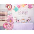 thumbnail image 4 of Set de 6 globos rosas de donas para 3.er cumpleaños Dokuna, 4 of 5