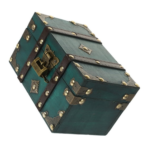 Bins Wooden Storage Box 22.00X15.00X13.50CM Dark Green