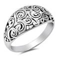 thumbnail image 1 of Victorian Filigree Swirl Vintage Ring .925 Sterling Silver Band Jewelry Female Male Unisex Size 5, 1 of 4