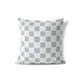 thumbnail image 2 of Checkered Slate Blue Throw Pillow, 2 of 4