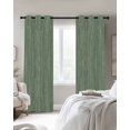 thumbnail image 5 of Sage Green Blackout Curtains Light Blocking Print Window Curtains, Rustic Boho Stripes Linen Print Simple Thermal Insulated Window Drapes for Living Room Kitchen Cafe (2 Panels, 84"W x 84"L), 5 of 8
