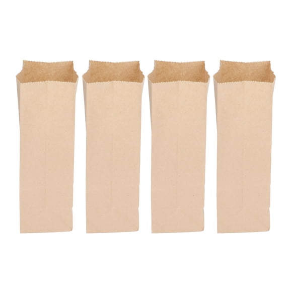 Pack Of 100 Brown Paper Bags, Paper Gift Bags, Bags, Bread Bags, Food Bags With Kraft Paper