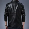 thumbnail image 5 of Chaqueta de traje de fiesta para hombre, chaqueta de cuero negra para hombre, chaqueta clásica elegante de estilo coreano, ropa de moda de alta calidad para primavera 2024, 5 of 5