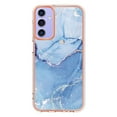 thumbnail image 2 of Nalacover for Samsung Galaxy A15 Marble Pattern Slim Case Compatible with MagSafe Wireless Charging, Soft Silicone/TPU Shockproof Non-Yellowing Lightweight Protective Cover, Blue, 2 of 6