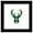Black Framed Version, variant on Gallery Pops NBA Milwaukee Bucks - Primary Logo Wall Art, Unframed Version, 12" x 12"