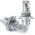 thumbnail image 1 of Bombilla LED H4, blanca 6500K, para kit de conversión de faros delanteros de luz alta/baja de 24V para coche (2 unidades)., 1 of 5