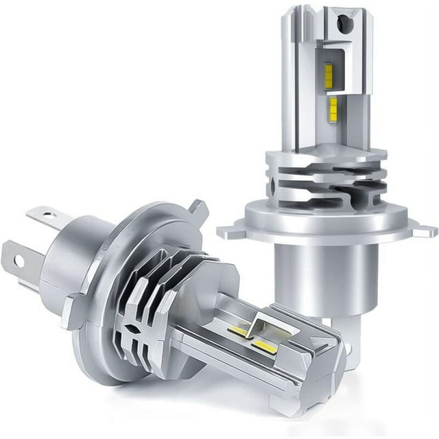 Bombilla LED H4, blanca 6500K, para kit de conversión de faros delanteros de luz alta/baja de 24V para coche (2 unidades).