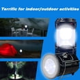 JudiXY 4PACK Solar USB LED Rechargeable Camping Tent Lantern Light Flashlight Lamp