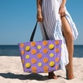 thumbnail image 6 of Pofeuu Yellow Lemon And Orange Print Beach Bag,Waterproof Sandproof Beach Tote Bag, Large Capacity Foldable Beach Bags for Women, 6 of 7