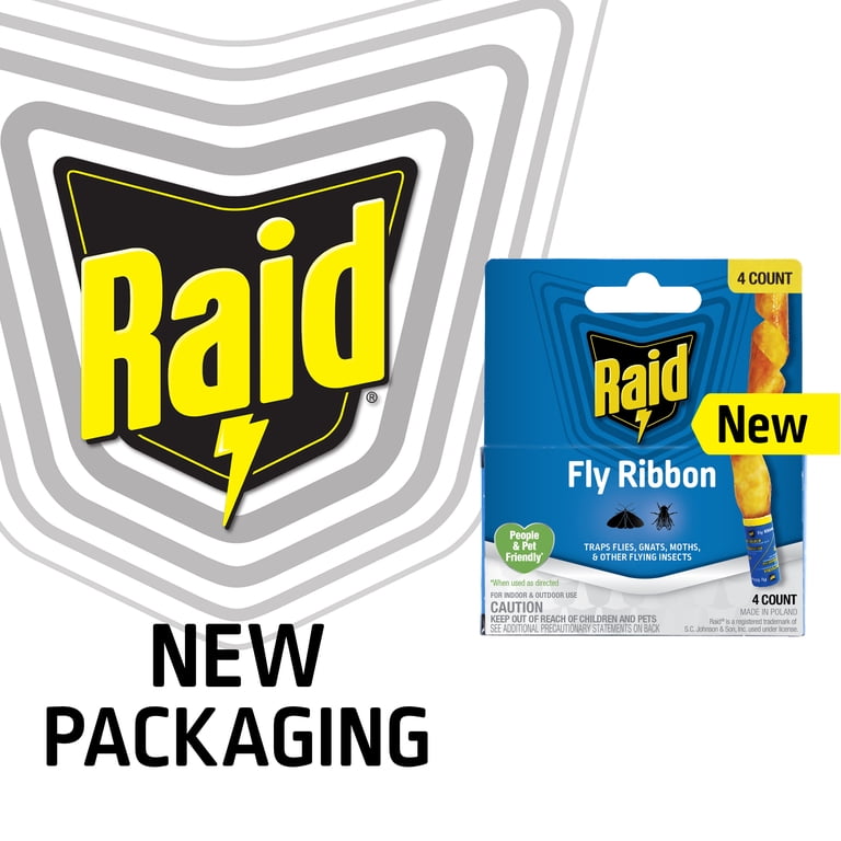 Raid Fly Ribbons Traps, 4 Count Pack photo 2