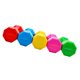 thumbnail image 3 of 1 par de mancuernas de plástico para niños, equipo de fitness para exteriores, herramienta de baile para niños, juguete deportivo para hacer ejercicio, color rosa y rojo, 3 of 6