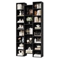 thumbnail image 7 of Homfa 2 Pieces Black Bookshelves, 71’’ Tall Three Row Bookshelf with Adjustable Shelves, 21-Cubes CD Display Storage Organizer Shelf for Living Room Home Office, 7 of 7