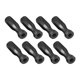 thumbnail image 1 of ZHAOCHENG 8x Mangos para mesas de fútbol, parte para mesas de fútbol estándar, de madera, ligeros, color negro, 1 of 5