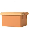 thumbnail image 2 of Plastic Drawer Storage Box for Snacks and Accessories, Orange, Medium Size, 2 of 5