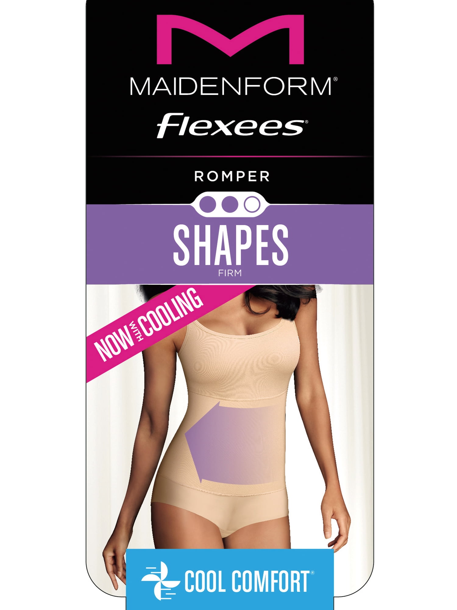 Flexees Women's Maidenform Cool Comfort Firm Romper W83055 