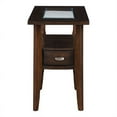 thumbnail image 2 of Furniture of America Eski Wood 1-Drawer Side Table in Dark Walnut, 2 of 5