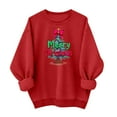 thumbnail image 2 of Ailaofu Ugly Christmas Sweater Women Funny Red Merry Christmas Sweatshirt Oversized Xmas Graphic Sweaters Holiday Pullover, 2 of 6