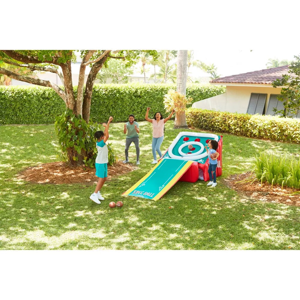 Skee Ball Game for Kids and Adults, Giant Inflatable Game, Arcade Game for Home, Includes 4 Balls