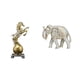 thumbnail image 1 of Escultura artística de caballo de resina moderna y de madera, figura coleccionable, adorno para centro de mesa, estante, escritorio, sala de, 1 of 8