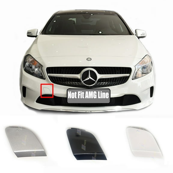 Trimla Front Tow Cover for 16-19 Mercedes Benz A class W176 Facelift Fit A160 A170 A180 A200 A220 A250 2016 2017 2018 2019 bumper Towing Hook Eye Cap A1768853022