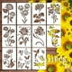thumbnail image 1 of Decoraciones de escenas al aire libre, decoración del hogar, cercas de jardín, plantillas de flores grandes, decoración DIY 2024, nueva plantilla floral reutilizable para pintar patrones de setos de p, 1 of 9