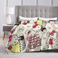thumbnail image 5 of Hello Kitty Throw Blanket, Cozy Flannel Blankets For Boys Girls, Super Soft Warm Blanket For Couch Sofa Bed, 5 of 9