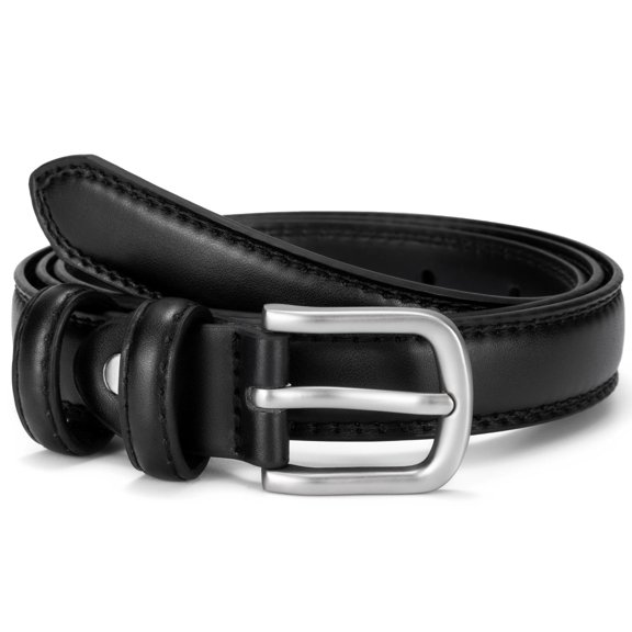 Punplita Women's Black Adjustable Pin Buckle Belt
