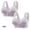 Purple, variant on Oplxuo Front Closure Bras for Women Comfortable No Underwire Convenient Front Button Plus Size Push Up Everyday Bra Pack of 2